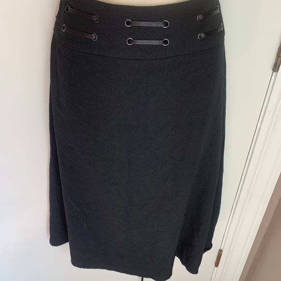 Ulla Johnson ribbon waist wool skirt